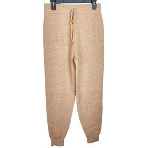 WAYF '98 Knit Sweater Sweatpants Joggers Women's Medium New W/Tags Camel